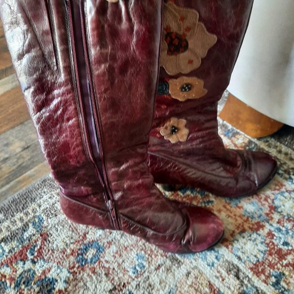 Uptown Leather Upper Balance Size 8 Leather tall boots - Picture 5 of 9